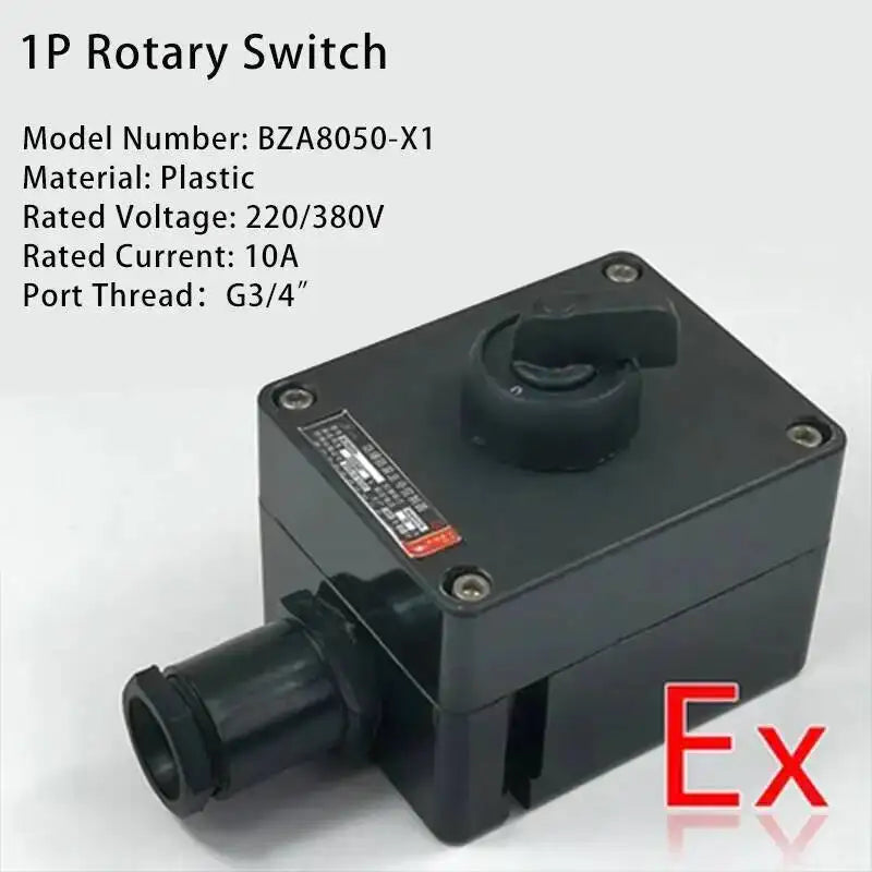 LA53 Waterproof Explosion-proof Ex Control Button Box Indicator Light Emergency Stop BZA8050 Anti-corrosion Master Switch Box