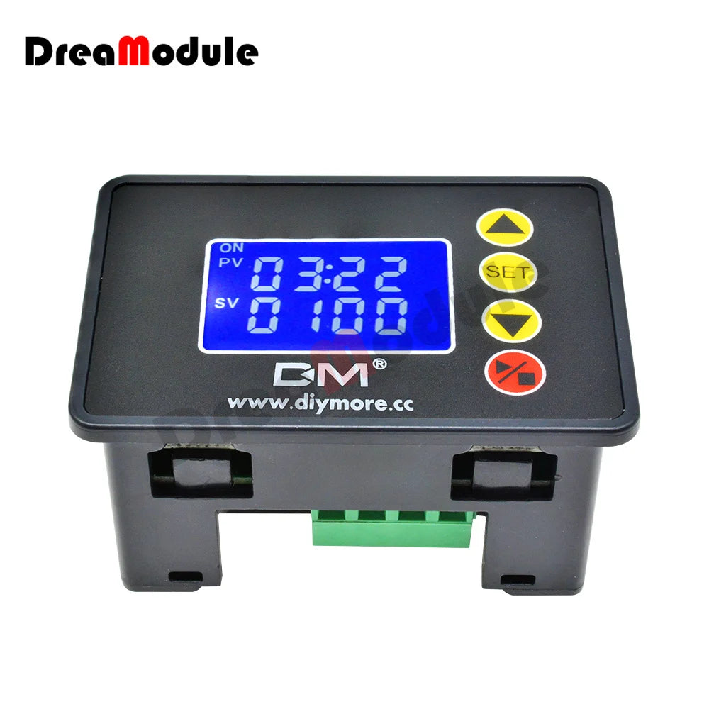 Microcomputer Time Controller DC 12V 24V AC 110V-220V Digital Time Delay Relay LCD Adjustable Timing Relay Time Delay Switch