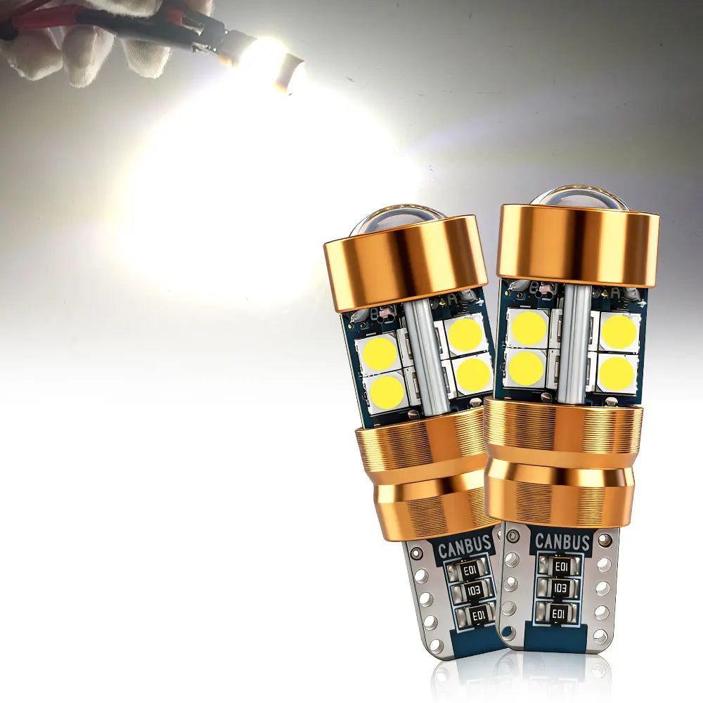 2/6/10PCS LED Signal Light Bulb Package 3030 12V 24V DC Orange Amber 158 175 Position 2821 Parking 2827 2525 T10 Car Truck Bulbs