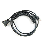 2pcs BarCode Scanner RS232 Cable Coiled Spiral 5M(17feet) For HHP 1900g,1300g,1400g,1200g,1250g, DB9 Serial RS232 Interface