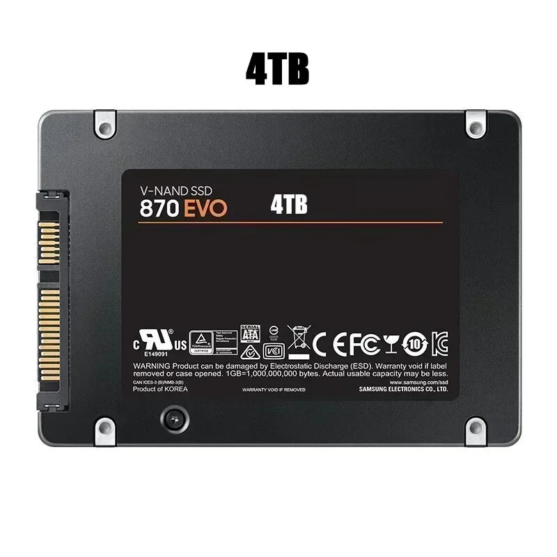 870 EVO 2TB SATA3 2 5 Inch SSD 560MB Read 530MB Write V NAND High Speed For PC Laptop Desktop Storage System Upgrade Pro Max