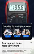 ANENG AN8205C Volt Ohm Multimetro Tester Meter With Thermocouple LCD Backlight Portable Digital Multimeter AC/DC Ammeter