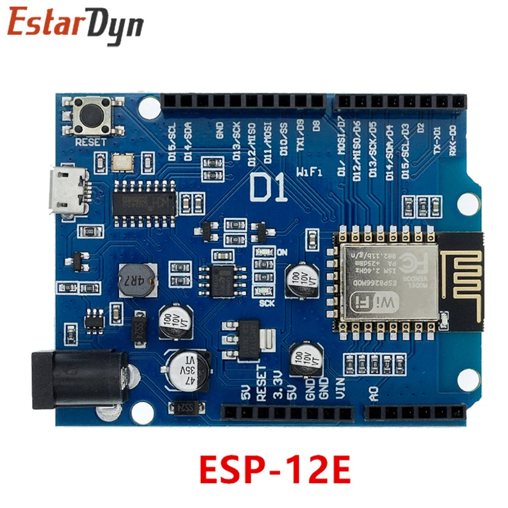 Estardyn ESP8266 WiFi Shield WeMos D1 ESP-12F ESP-12E Expansion Board Module for Smart Home IoT Programming