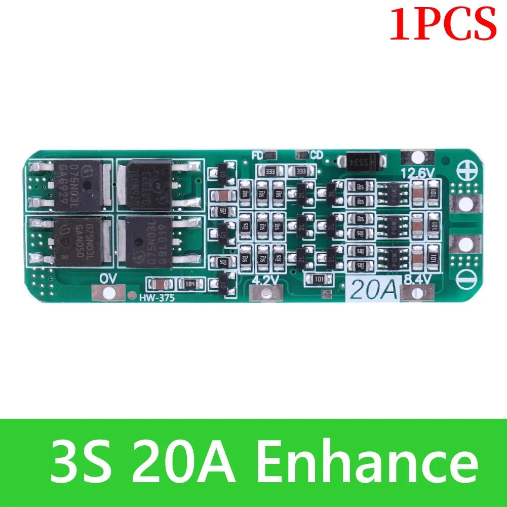 BMS 3S/4S 5A 10A 20A 25A 40A 60A Li-ion Lithium Battery Charger Protection Board 18650 For Drill Motor 12V with Enhance/Balance