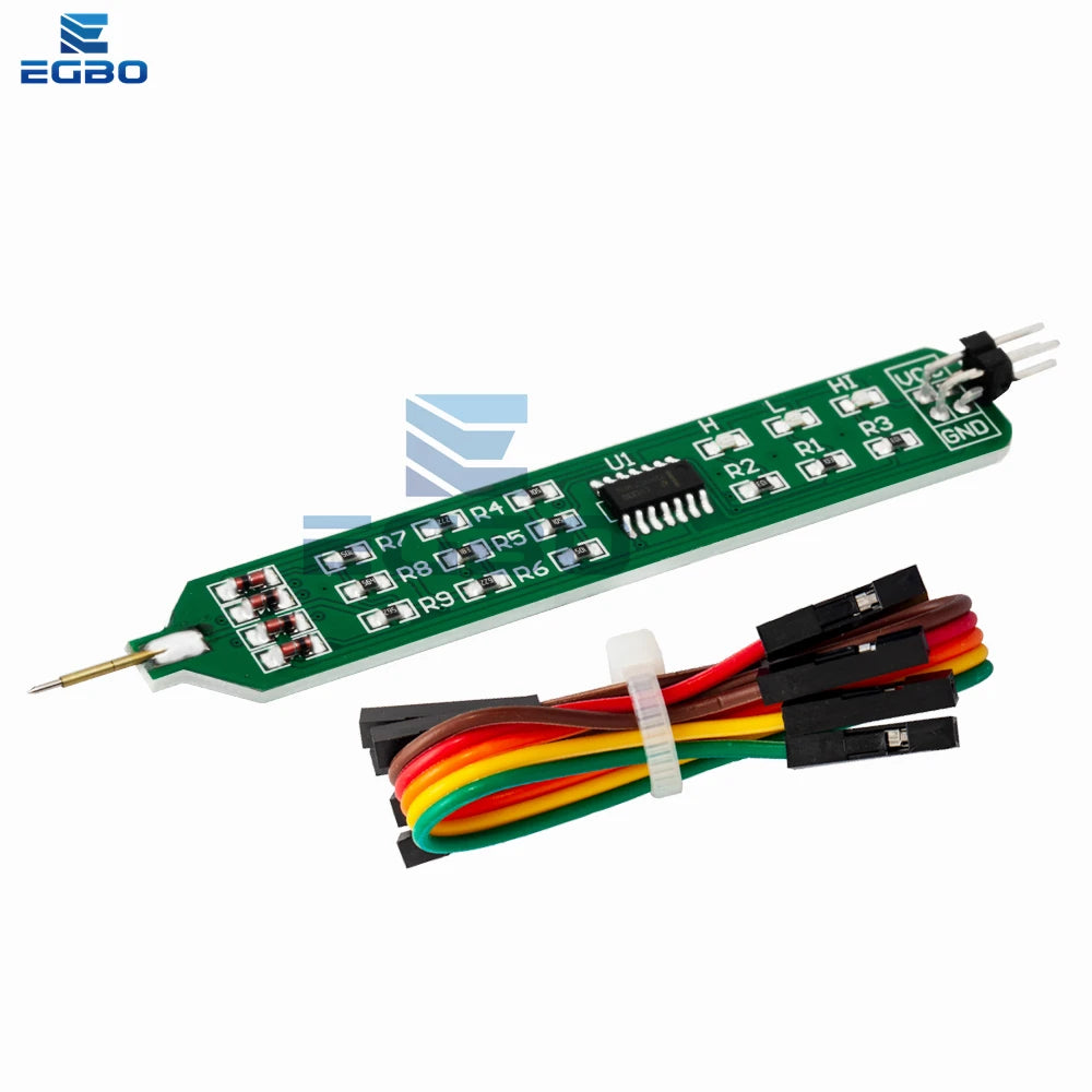 Logic Pulser Analyzer Detecting Probe 5V 3.3V Convenient and Quick Learning Board Logic Tester Pen Level Tester with Line