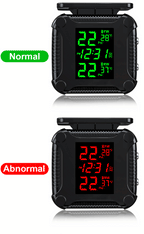 Extractme Tire Pressure Monitoring System Colorful Display Wireless TPMS Motorcycle Solar Charge Tyre Temperature Alarm Sensor