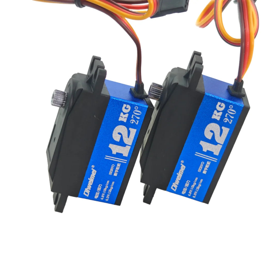 Servo 20kg 12kg Servo 180°/270° Short Type Metal Digital Servo Suitable for 1:10 RC Scale Remote Control Car Racing Drift Robot