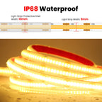 Waterproof Motion Sensor COB Light Battery USB Powered Led Strip IP68 5V Auto ON/OFF Cabinet Kitchen Staircase Liner Lighting