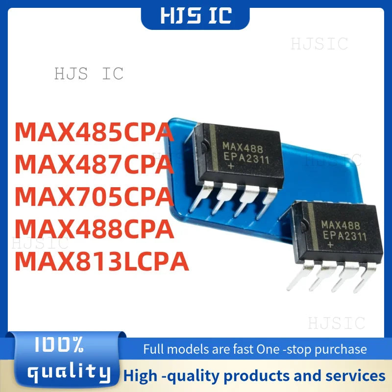 DIP-8【10PCS】NEW MAX485CPA MAX485 MAX487CPA MAX487EPA MAX487 MAX705CPA MAX705EPA MAX705 MAX488CPA MAX488EPA MAX813LCPA MAX813