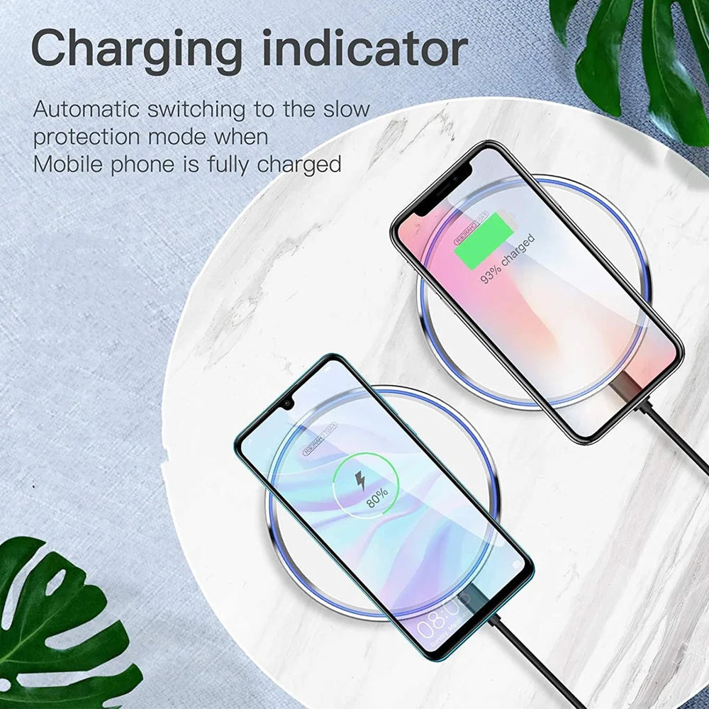 30W Wireless Charger Pad for iPhone 17 16 15 14 13 12 11 Samsung S26 Xiaomi Phone Chargers Induction Fast Charging Dock Station
