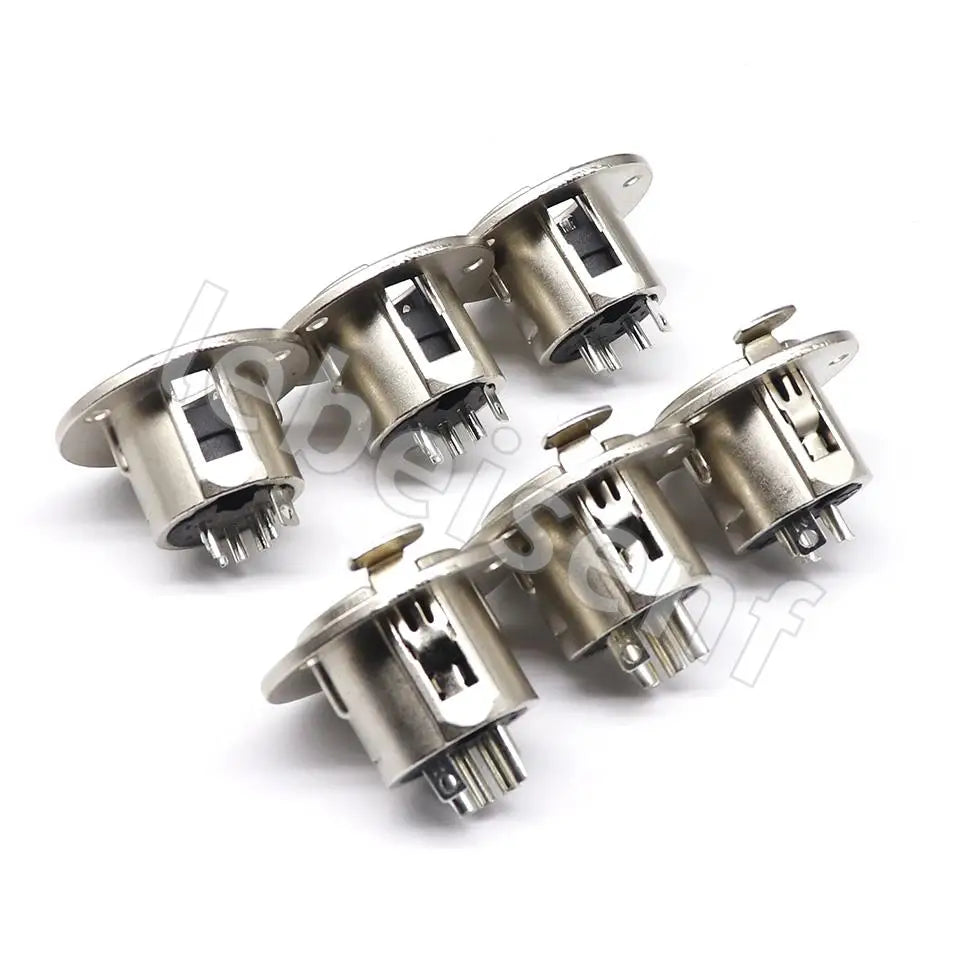 3/4/5pin Round Male/Female Metal XLR Speaker Panel mount socket Connector Adapter Audio Microphone Socket