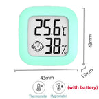 1PC Digital LCD Thermometer Hygrometer Indoor Room Mini Electronic Temperature Humidity Meter Sensor Gauge 4 Color for Home Baby