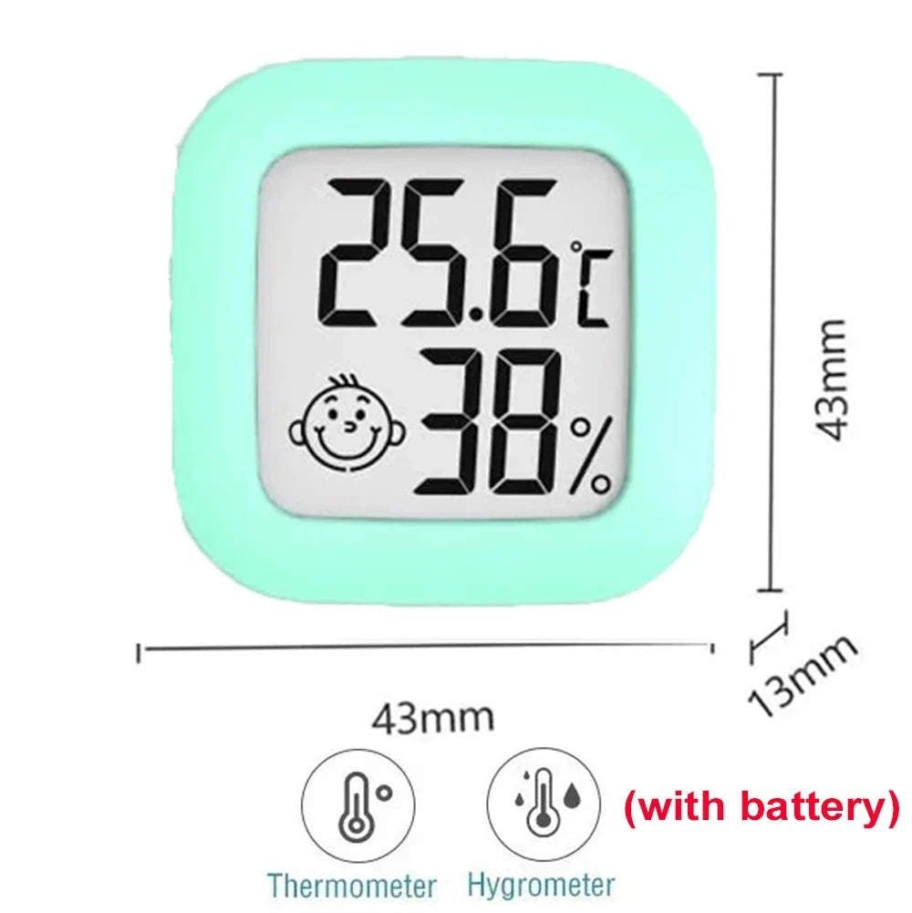 1PC Digital LCD Thermometer Hygrometer Indoor Room Mini Electronic Temperature Humidity Meter Sensor Gauge 4 Color for Home Baby