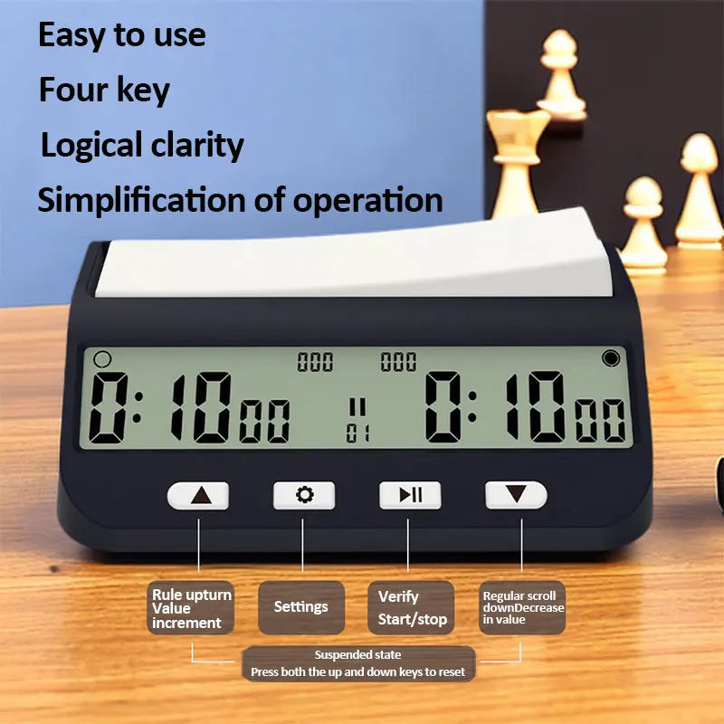 YS9901/YS902 Professional Chess Timekeeper Chess Digital Clock Multi-functional Digital Count Up/Down Precision Game Stopwatch