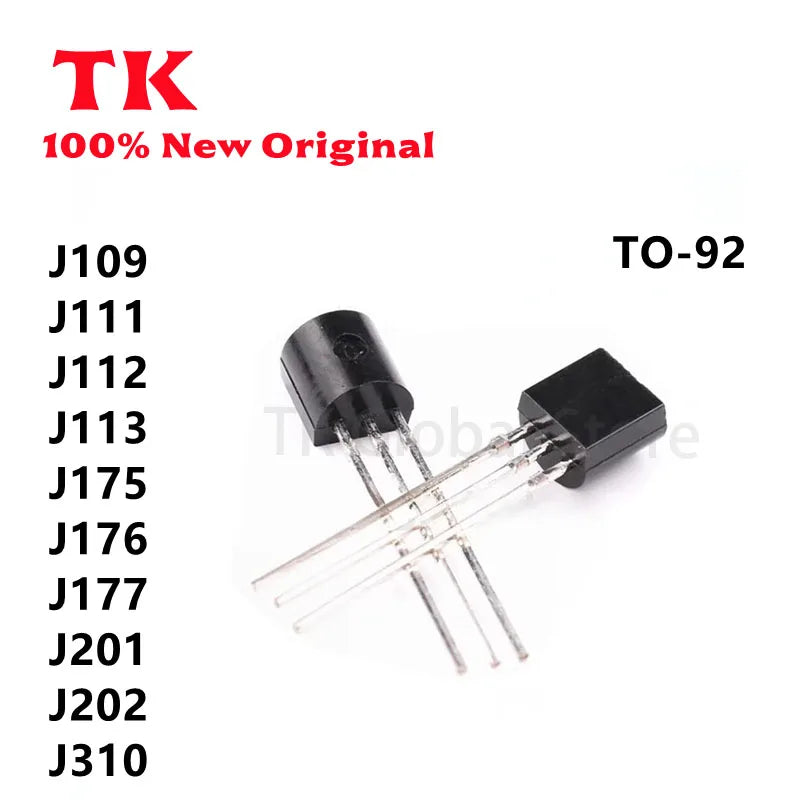 10Pcs New J109 J111 J112 J113 J175 J176 J177 J201 J202 J310 TO92 Transistor In Stock 100% quality