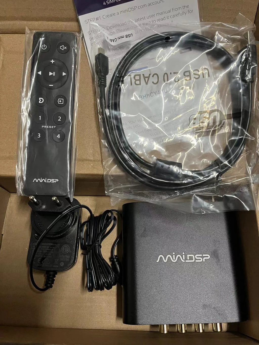 miniDSP 2x4 HD processor DSP digital audio signal frequency division professional equalizer speaker 2 in 4 out