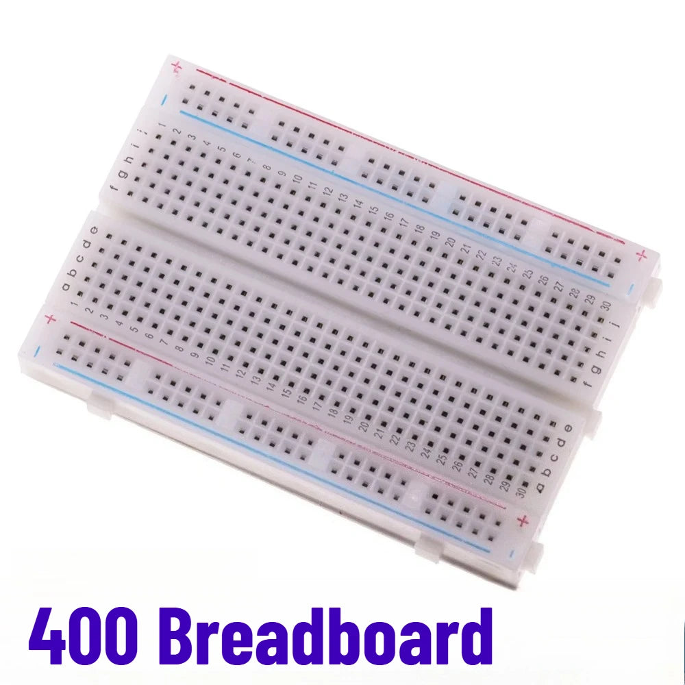 MB102 Breadboard Power Module 3.3V/5V MB-102 830 Points Prototype Bread Board for Arduino Kit 10/20/30cm Dupont Wire 65pcs Cable