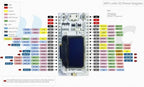 1PCS 433-510 LoRa Blue Oled Wifi SX1276 Module IOT Development Board With Antenna For ESP32  Electronic Diy Kit