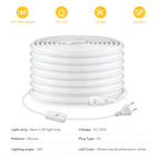 Super Bright 220V COB LED Strip Neon Lights 280LEDs/m Flexible Kitchen Lamp RA90 Waterproof LED Tape With EU Power Plug 1M-30M