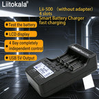 LiitoKala LII-500 Smart Universal LCD Battery Charger for Li-ion Ni Mh AA AAA 10440 14500 16340 17335 17500 18490 17670 18650