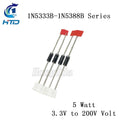 20pcs/lot 5W Zener Diodes CASE17 56V 60V 62V 68V 75V 82V 91V 100V 120V 130V 150V 160V 180V 190V 200V 1N5370B~1N5388B
