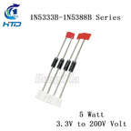 20pcs/lot 5W Zener Diodes CASE17 56V 60V 62V 68V 75V 82V 91V 100V 120V 130V 150V 160V 180V 190V 200V 1N5370B~1N5388B