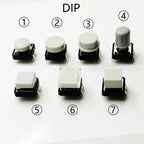 10 Sets Momentary Tactile Button 4PIN SMT/DIP 12X12mm H=9.8/9/16.8mm With Cap Tact Switch Push Button Switch Micro Key Button