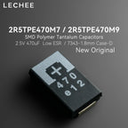 10pcs/lot 2R5TPE470M7 2R5TPE470M9 2.5V 470uF 7mR 9mR 7343 Type D SMD Polymer tantalum capacitors Low ESR New and original