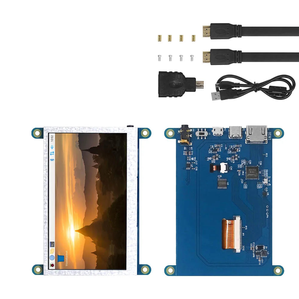 4.3/5inch  USB Touch Control HDMI LCD Display Capacitive Touch Screen Panel 800*480 5 Point Touch IPS Monitor For Raspberry Pi