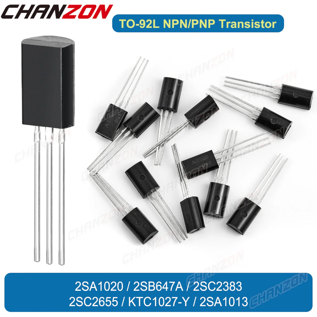 Original 2Sa1020 2Sb647A 2Sc2383 2Sc2655 Ktc1027-Y 2Sa1013 TO92L A1020 B647A C2383 C2655 C1027 A1013 PNP NPN Transistor