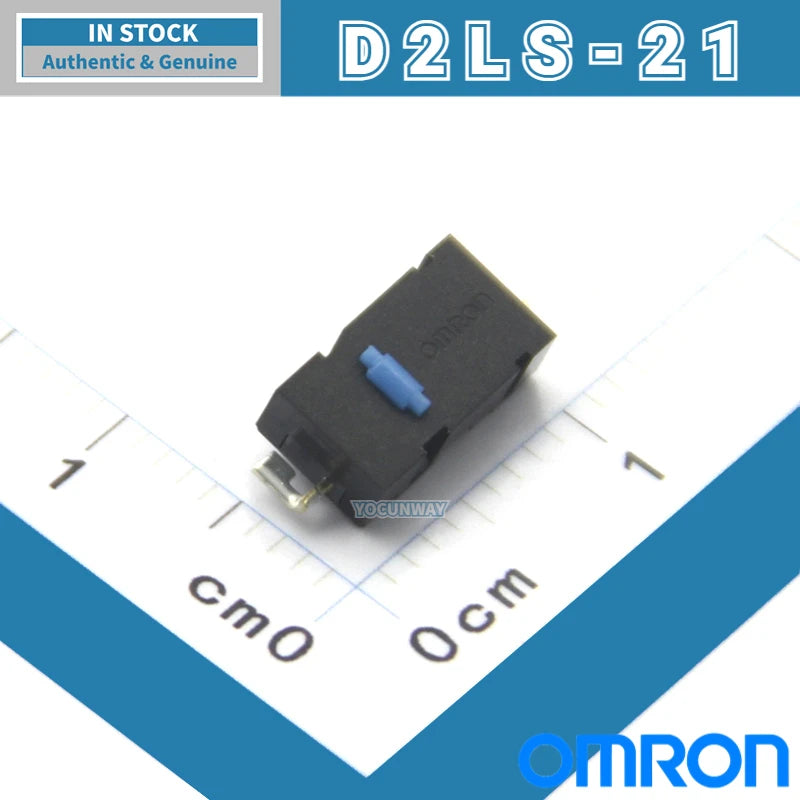 OMRON D2LS-21 D2LS-11 Blue Dot Micro Switch for Gaming Mouse Compatible with MX M905 G903 Authentic