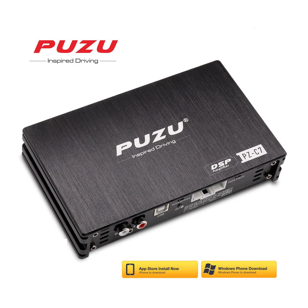 PUZU PZ-C7 Wiring Harness 4X150W Car DSP Amplifier Car Radio Sound Upgrade Digital Audio Signal Processor For Suzuki 2005-2019