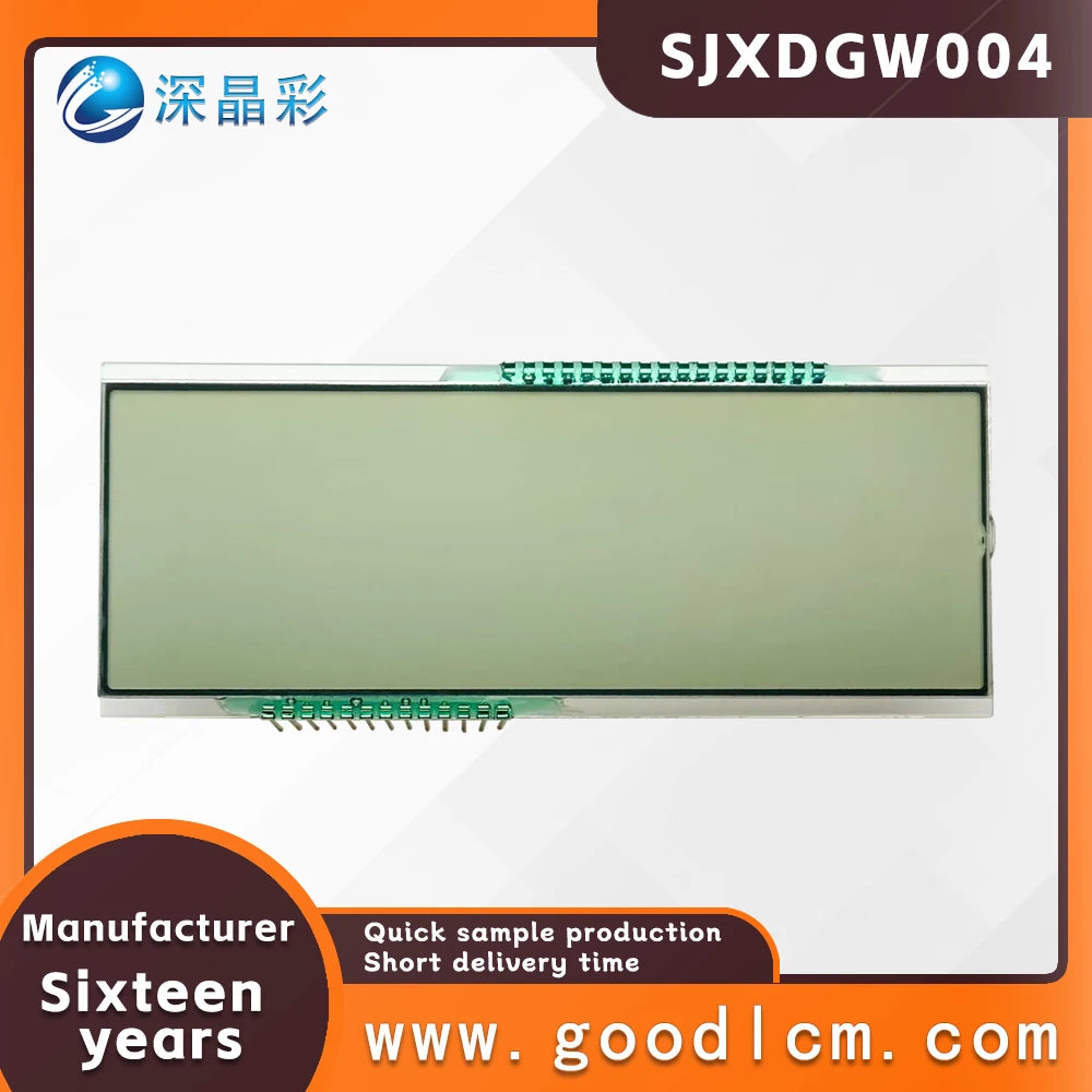 LCD Screen for Electric Motorcycle Segment Display GW004 HTN Positive 4.5V LCD 7 Monochrome Custom Segment LCD Display