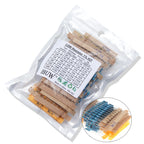 300PCS/Set 30 Kinds 1/4W 1/2W 1W 2W 3W Resistance 1% Metal Film Resistor Pack Assorted Kit 0.1R-750R 1K-820K Resistor 150PCS/Set