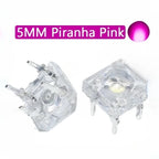 5mm F5 Piranha LED White Red Green Amber Clear 5mm 20MA LED Diode Light-Emitting-Diodes 4-pins Piranha LED Diodos Brightness
