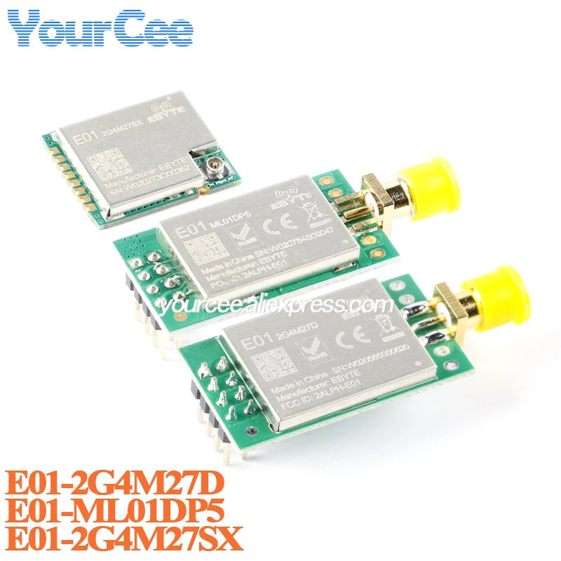 5pcs/1pc E01-2G4M27D E01-ML01DP5 E01-2G4M27SX NRF24L01P NRF24L01 PA LNA Long Range 2.4GHz SPI DIP IoT Wifi Wireless Module