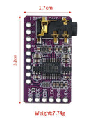 1-20PCS Interface I2S PCM5102A DAC Decoder GY-PCM5102 I2S Player Module For Raspberry Pi pHAT Format Board Digital Audio Board