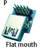 1pc MICRO MINI 5P 4P 9P 10P  type-c USB To Dip Female B-type Square Interface Printer Mike PCB Converter Adapter Breakout Board