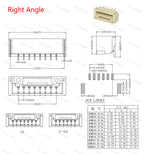 10PCS GH1.25 GH 1.25 1.25mm With lock Connector Socket Pin Header Vertical Horizontal/Right Angle Smd/SMT Jst