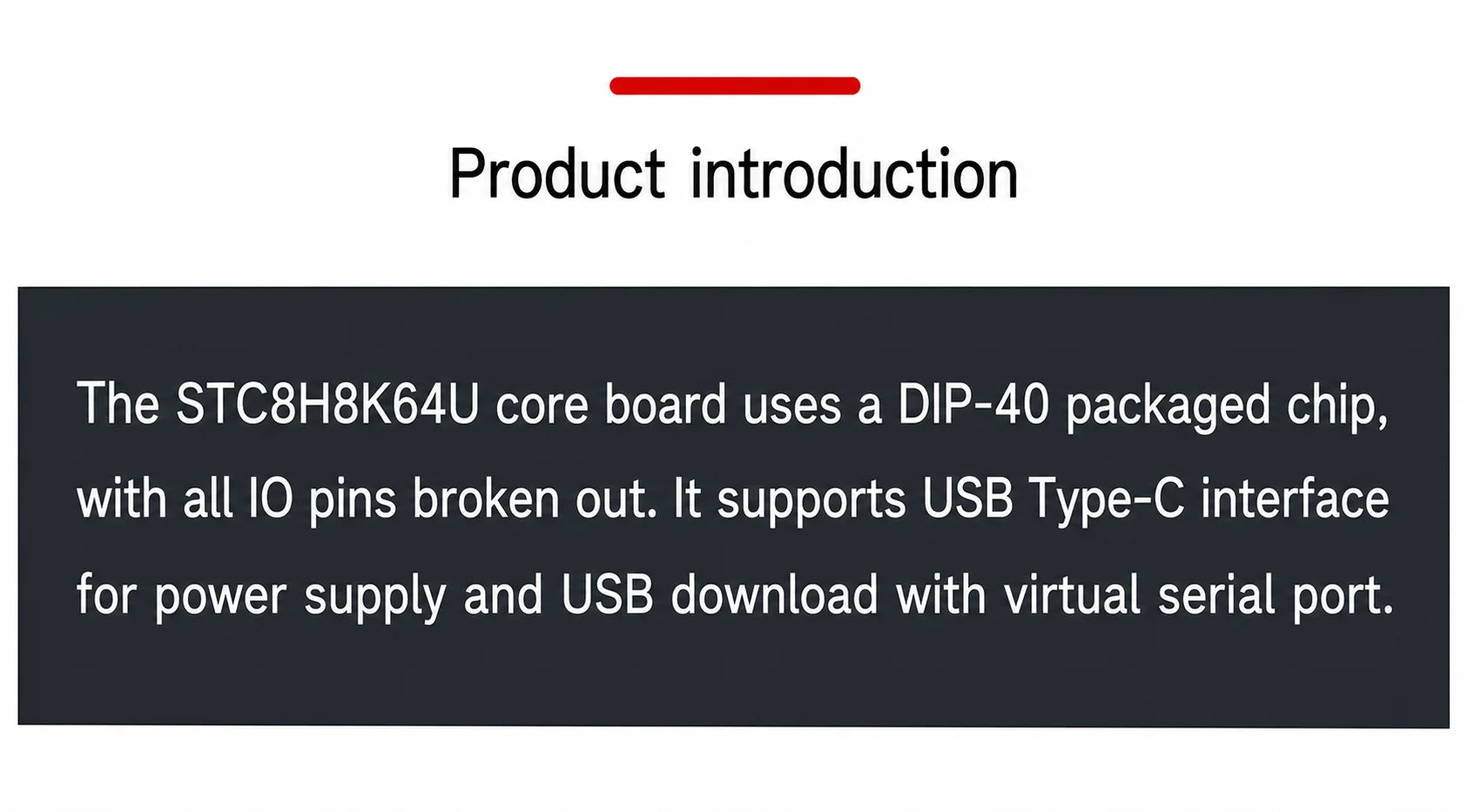 2pcs Original STC8H8K64U Core Board 8051 Microcontroller Core Learning Development Board USB Download and Programming Socket