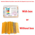 Metal Film Resistor Assortment Kit 300/600PCS 30 Values 1/4W 0.25W 1% Tolerance 10Ω~1MΩ High Precision Resistors for Arduino