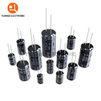 10V 16V 25V 35V 50V 63V 100V 160V 250V 400V 450V Electrolytic Capacitor 0.1UF 3.3UF 10UF 22UF 33UF 680UF 6800UF 10000UF 22000UF