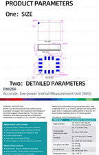 BMI260 LGA-14 3-axis acceleration 3-axis gyroscope 6-axis attitude sensor chip high-precision low-power measurement unit