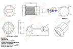 5Pin USB-C Connector With CC Pin Data Nut Snap Plate 4Pin With Wire 3A Waterproof USB Type C to PH2.0 Fast Charging Female Jack