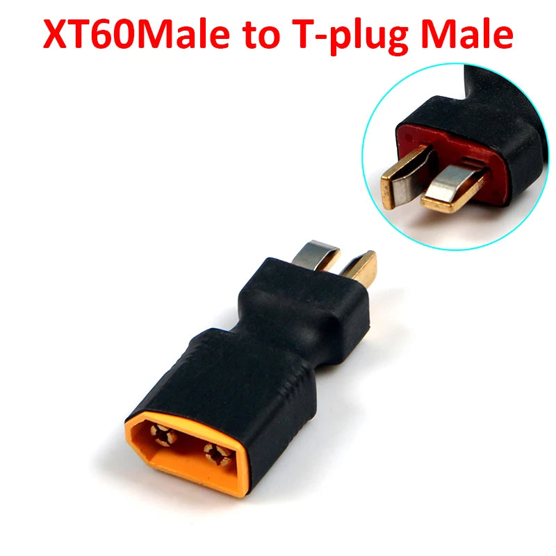 1/5/10Pcs T Deans Plug Male / Female to XT60 Female / Male Connector Adapter For RC LiPo Battery Helicopter Quadcopter RC Parts