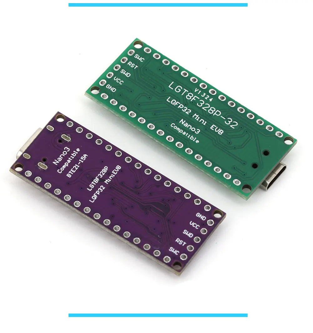 LGT8F328P-LQFP32 MiniEVB TYPE-C MICRO USB Compatible With ATMEGA328 Nano V3.0 LGT8F328P CH9340C / HT42B534-1 SOP16 For Arduino