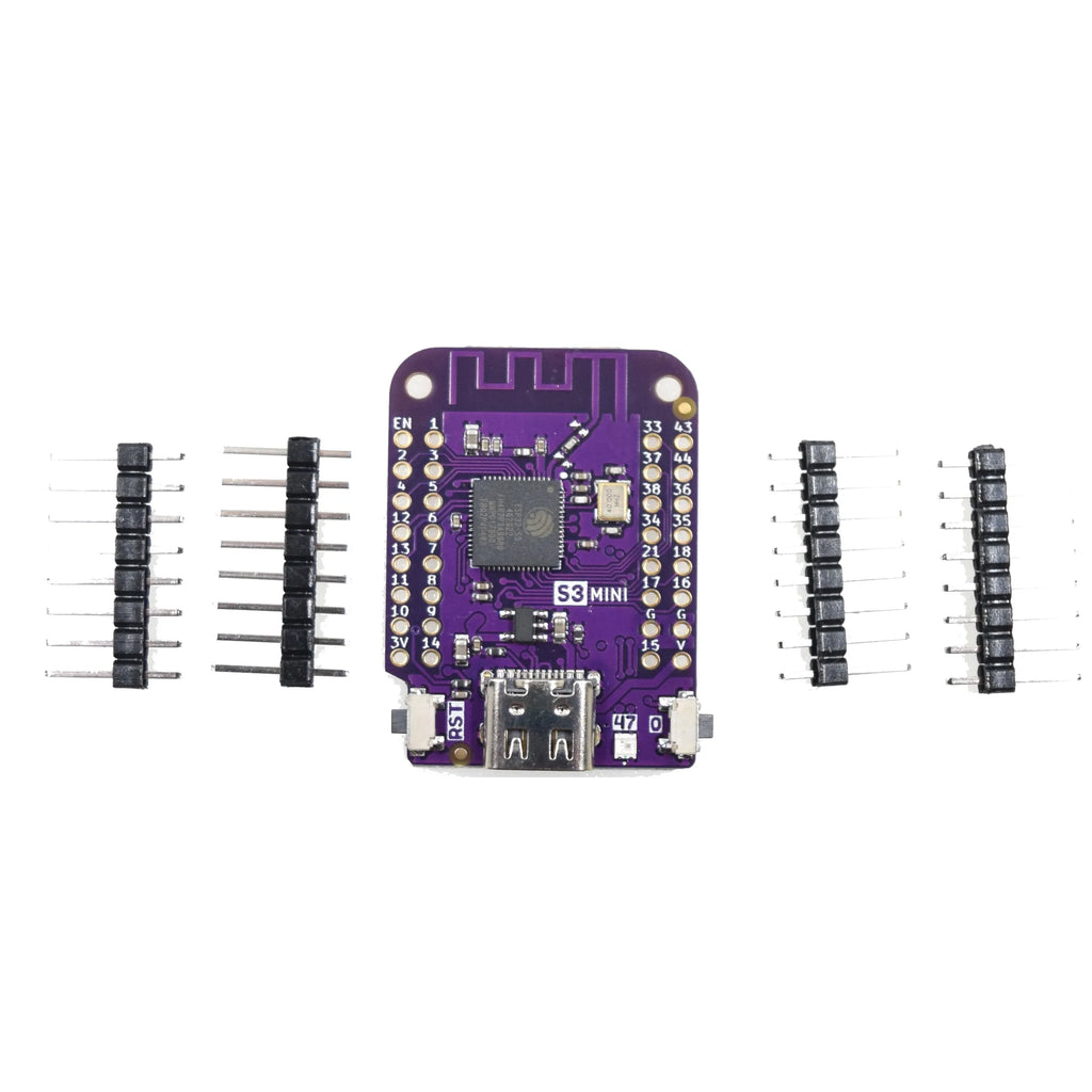 S3 Mini V1.0.0 - LOLIN WIFI Bluetooth IOT Board based ESP32-S3FH4R2 ESP32-S3 4MB FLASH 2MB PSRAM MicroPython Arduino Compatible