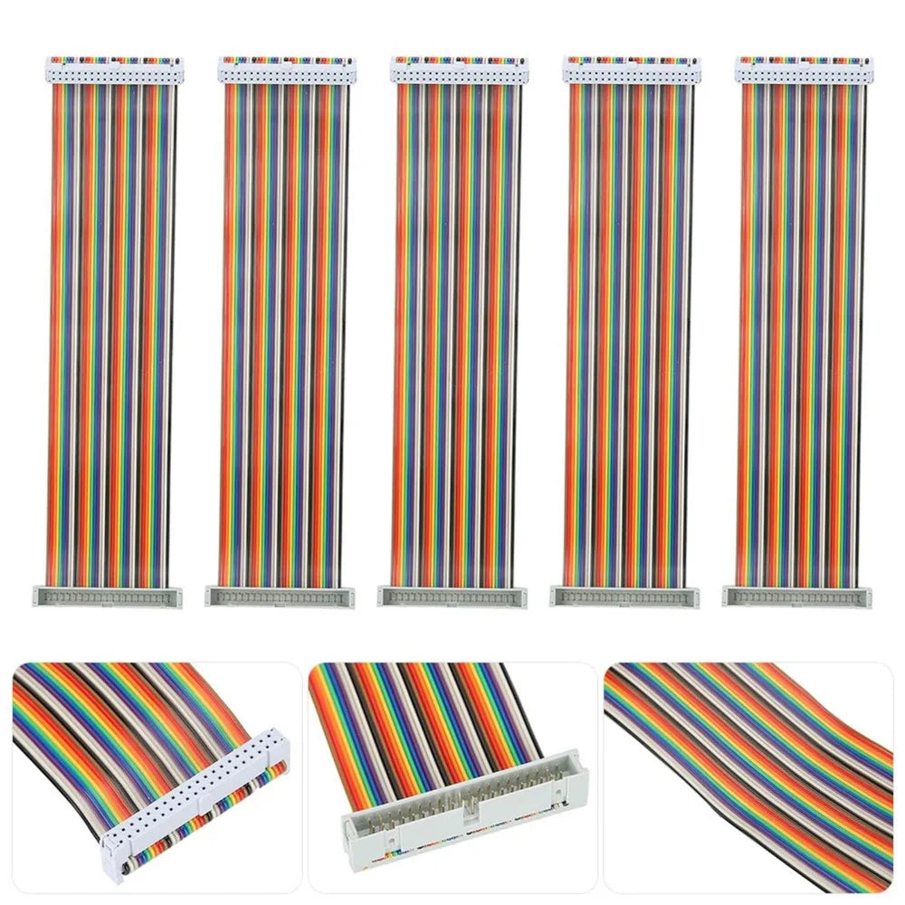 practical 40-Pin GPIO Cable Male to Female 20cm Jumper Ribbon Cables Extension Cable for Raspberry Pi