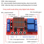 DC 5V 12V 24V 10A Adjustable Time Delay Relay Module LED Digital Timming Relay Timer Delay Trigger Switch Timer Control Switch