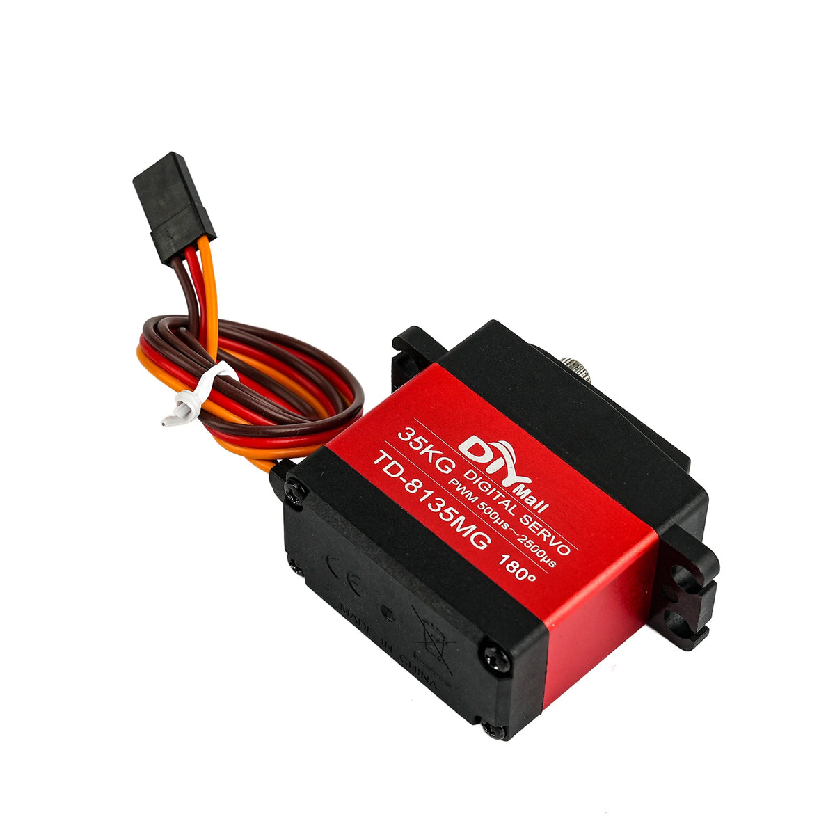 TD-8135MG Digital Servo Motor 35KG 180/270/360 Degree Waterproof Large Torque Angle Controllable 25T Metal Arm RC Cars Aircraft